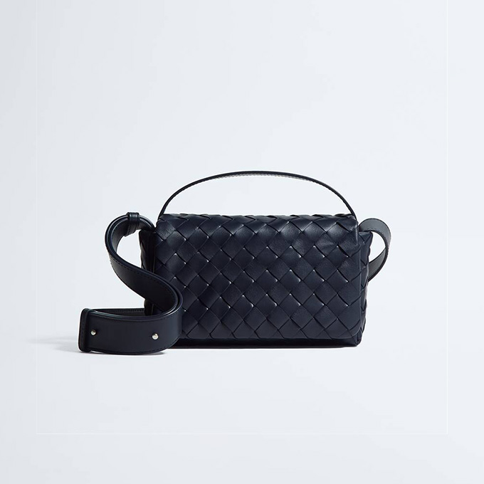 bottega veneta mini woven flap crossbody bag #857931